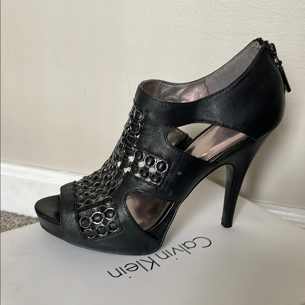 Calvin Klein Black Women's Heeled Sandals